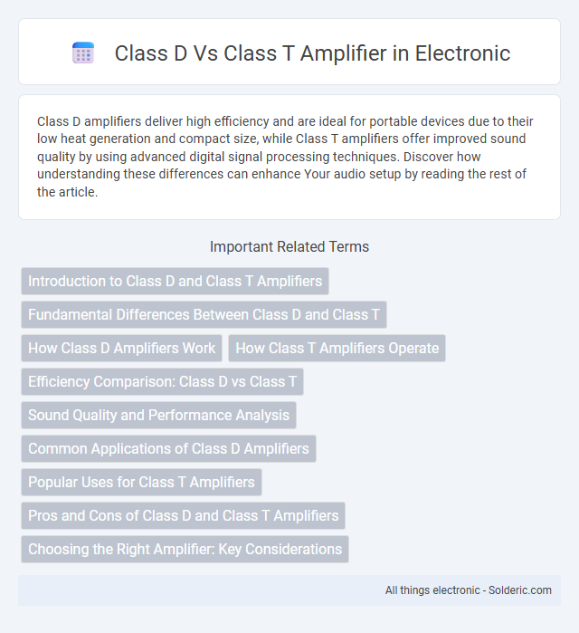 Class D vs Class T Amplifier - What is the difference?