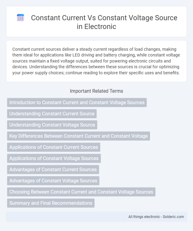 Constant Current vs Constant Voltage Source - What is the difference?
