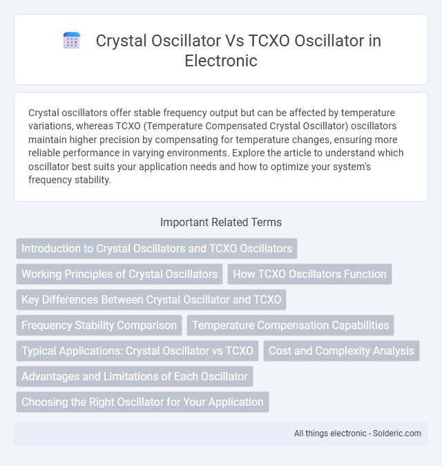 Crystal Oscillator vs TCXO Oscillator - What is the difference?
