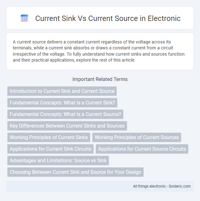 Current sink vs Current source - What is the difference?