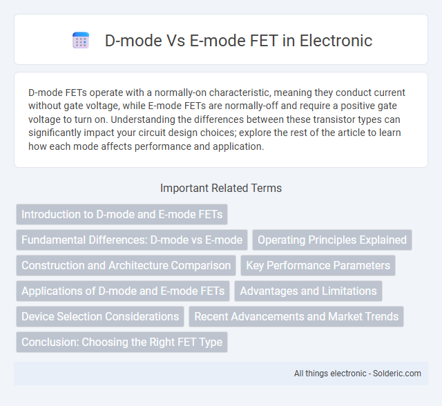 E-mode vs D-mode FET - What is the difference?