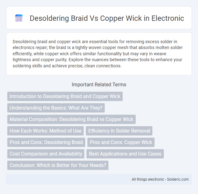 Copper Wick vs Desoldering Braid - What is the difference?