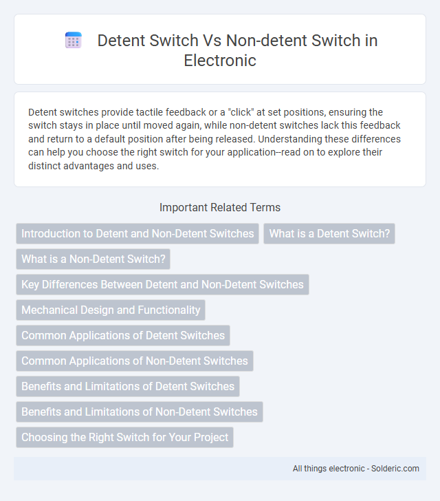 Detent Switch vs Non-Detent Switch - What is the difference?