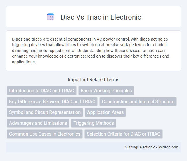 DIAC vs TRIAC - What is the difference?