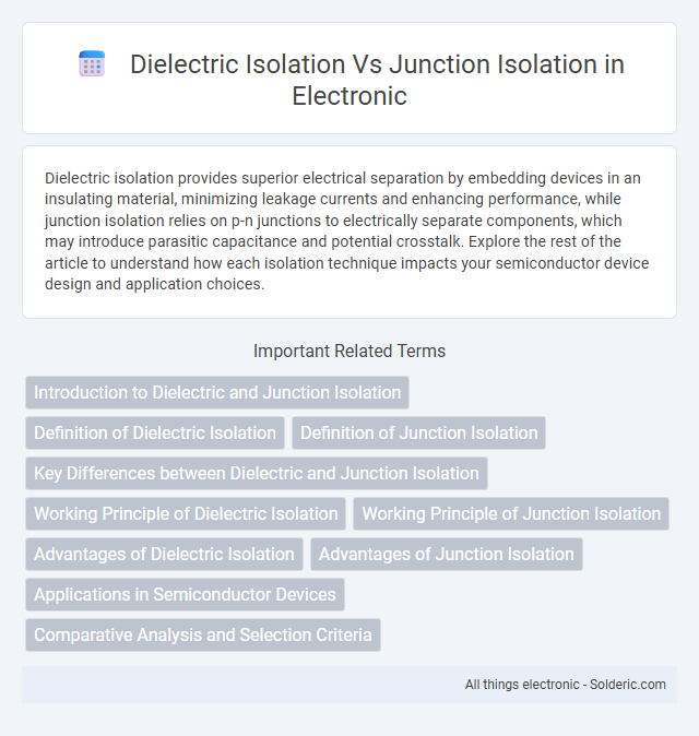 Dielectric Isolation vs Junction Isolation - What is the difference?