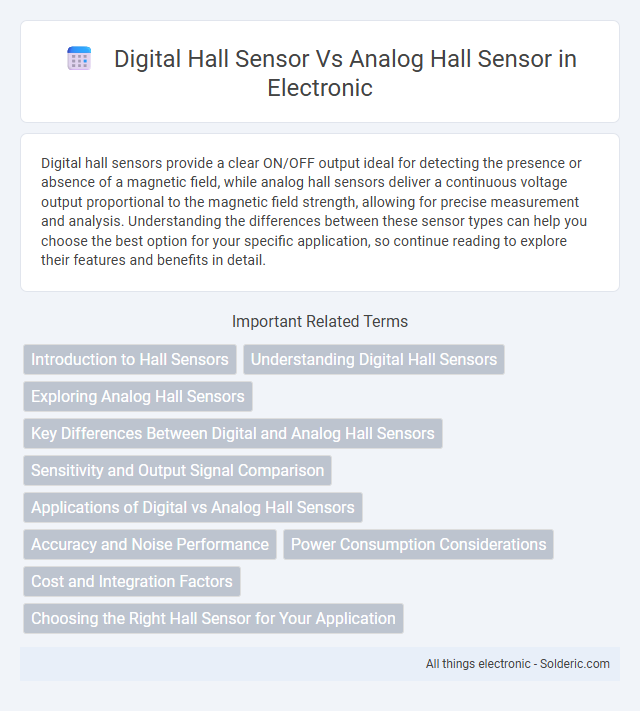 Analog Hall Sensor vs Digital Hall Sensor - What is the difference?