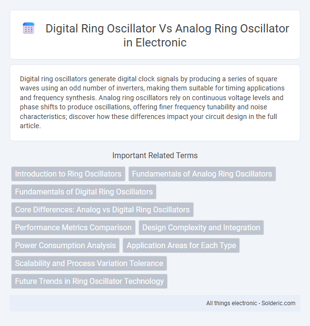 Analog ring oscillator vs Digital ring oscillator - What is the difference?