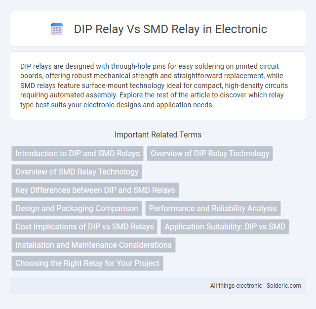 DIP Relay vs SMD Relay - What is the difference?