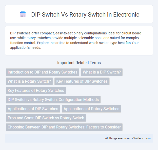 Rotary Switch vs DIP Switch - What is the difference?