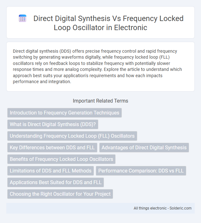 Direct Digital Synthesis vs Frequency Locked Loop Oscillator - What is the difference?