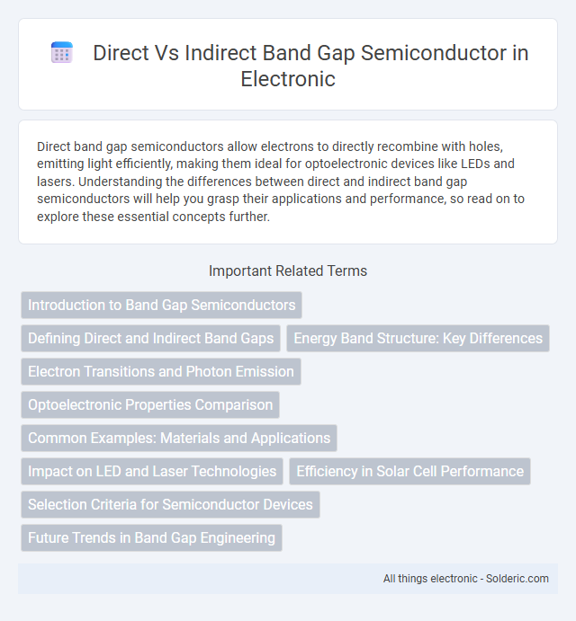 Direct vs Indirect Band Gap Semiconductor - What is the difference?