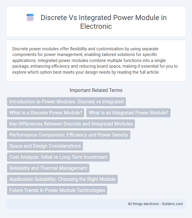 Integrated vs Discrete Power Module - What is the difference?