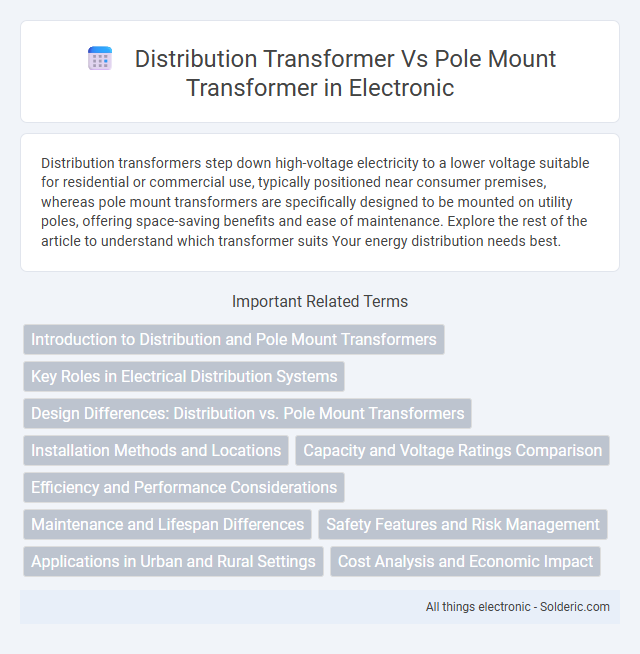 Distribution Transformer vs. Pole-Mounted Transformer - What is the difference?