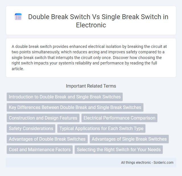 Double Break Switch vs Single Break Switch - What is the difference?