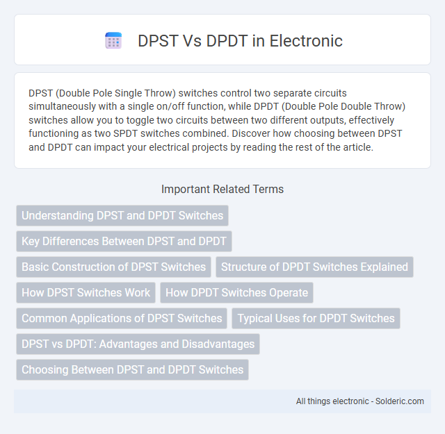 DPDT vs DPST - What is the difference?