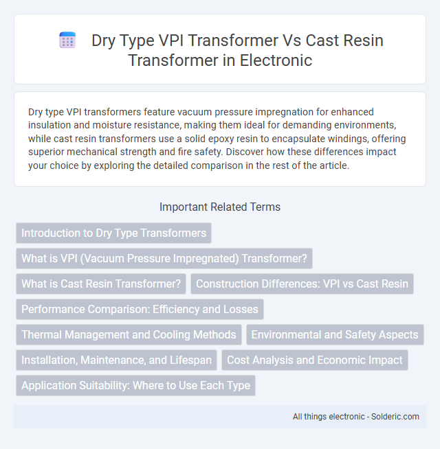 Cast Resin Transformer vs Dry Type VPI Transformer - What is the difference?