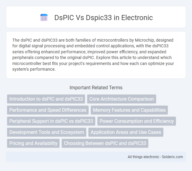 Comparison: dsPIC vs dsPIC33 - What is the difference?