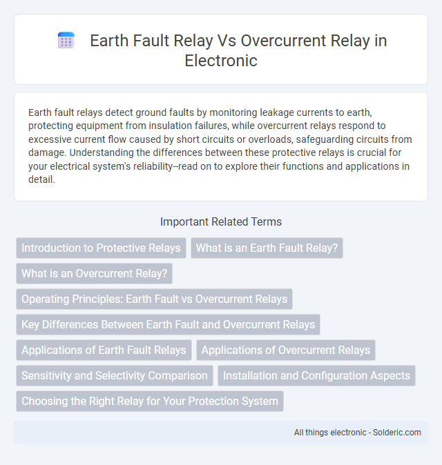 Overcurrent Relay vs Earth Fault Relay - What is the difference?