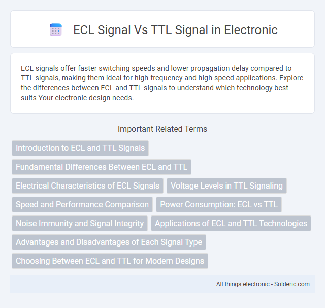 Signal ECL vs Signal TTL - What is the difference?