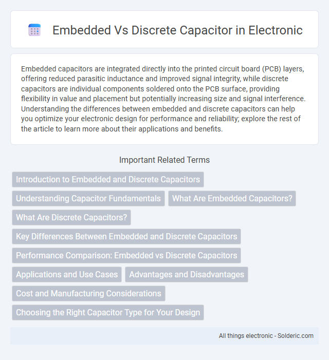 Discrete Capacitor vs Embedded Capacitor - What is the difference?