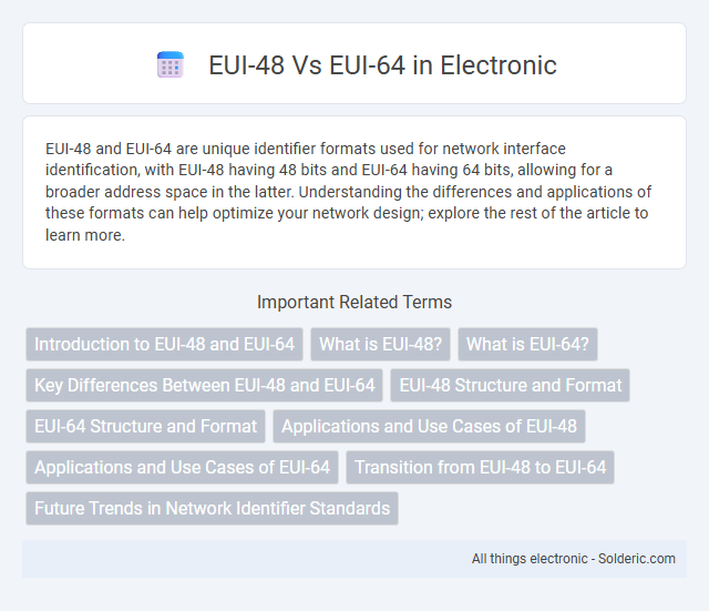 EUI-48 vs EUI-64 - What is the difference?