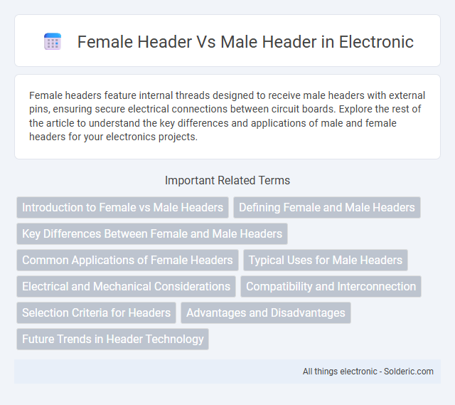 Female Header vs Male Header - What is the difference?