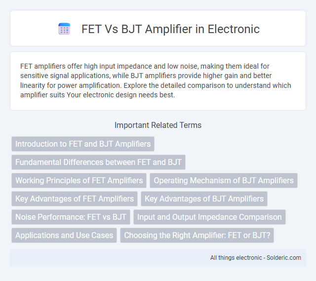 BJT vs FET amplifier - What is the difference?