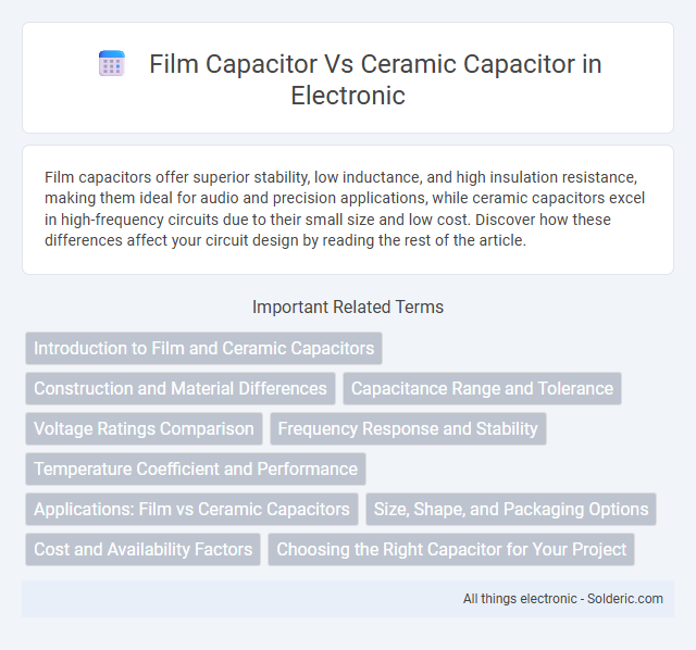 Ceramic Capacitor vs Film Capacitor - What is the difference?