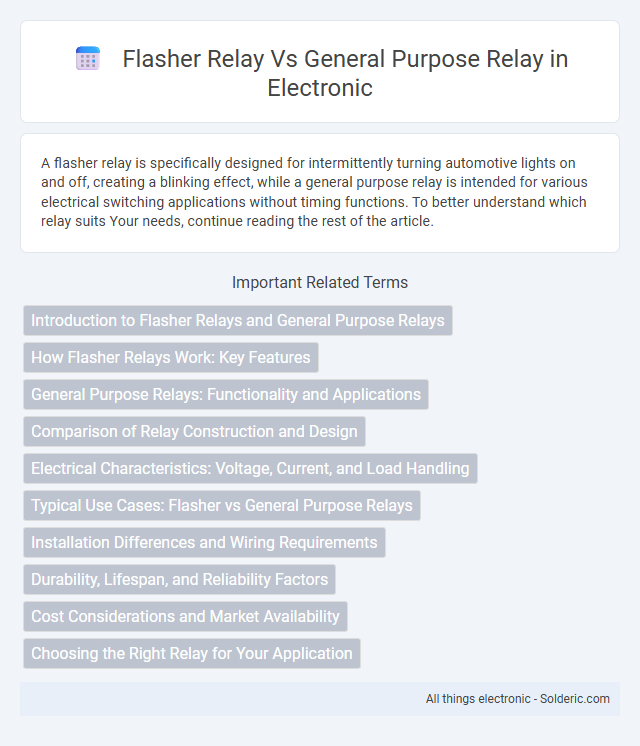 General Purpose Relay vs Flasher Relay - What is the difference?