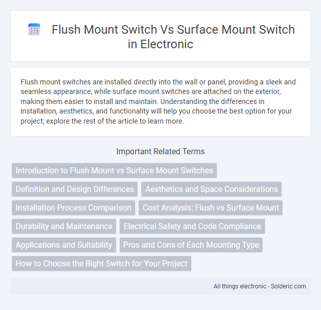 Flush Mount Switch vs Surface Mount Switch - What is the difference?