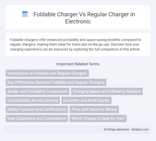 Regular Charger vs Foldable Charger - What is the difference?