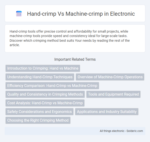 Hand-crimp vs Machine-crimp - What is the difference?