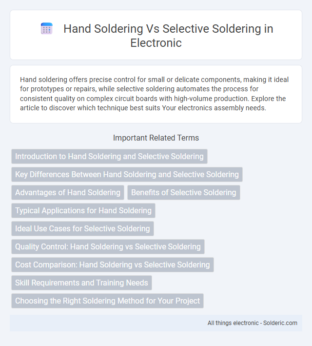 Selective Soldering vs Hand Soldering - What is the difference?