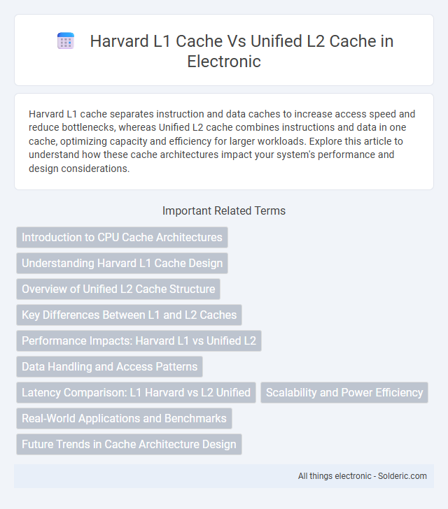 Harvard L1 Cache vs Unified L2 Cache - What is the difference?