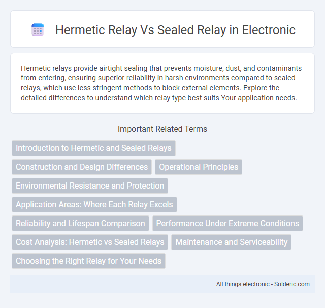 Here is the title in alphabetical order:
Hermetic relay vs Sealed relay - What is the difference?