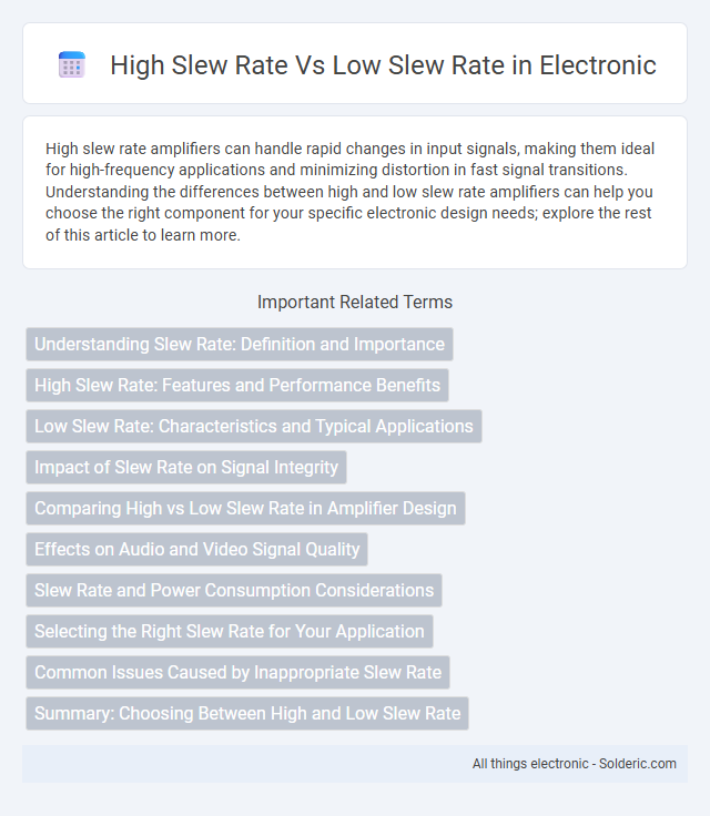 High Slew Rate vs Low Slew Rate - What is the difference?