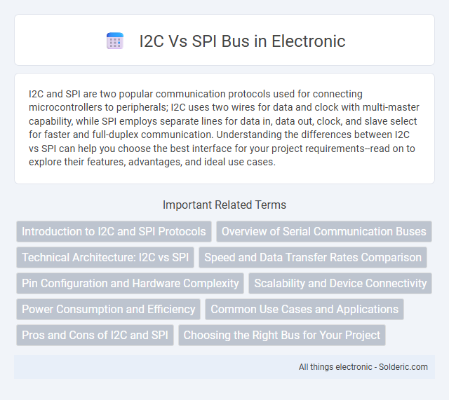SPI vs I2C bus - What is the difference?