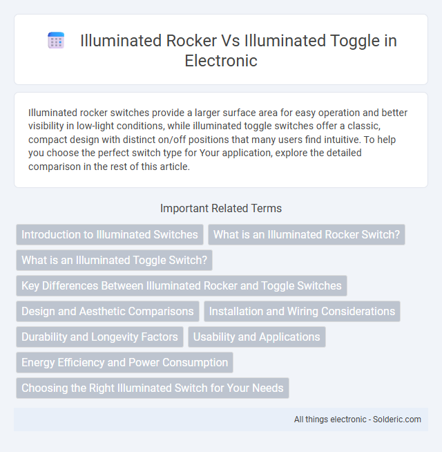 Illuminated Rocker vs Illuminated Toggle - What is the difference?