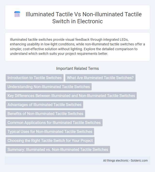 Illuminated Tactile vs Non-Illuminated Tactile Switch - What is the difference?