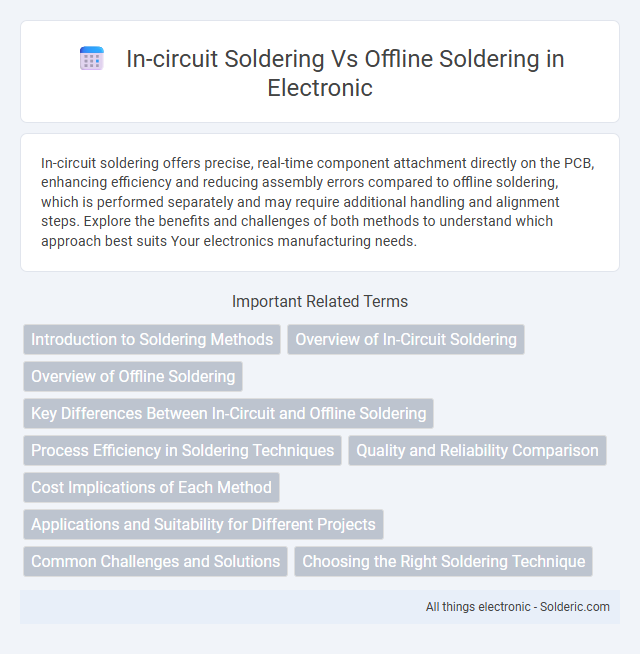 Offline Soldering vs In-Circuit Soldering - What is the difference?