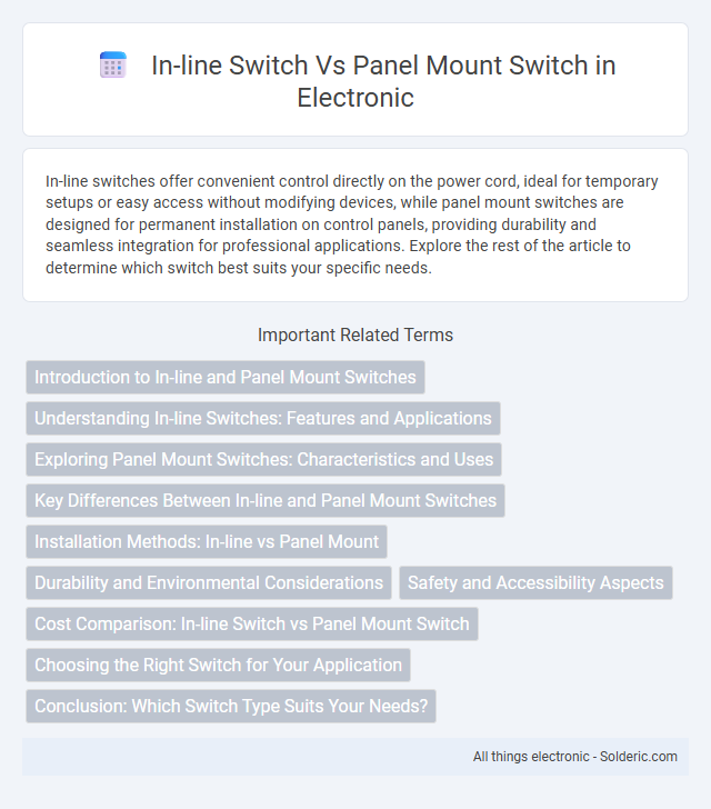 Panel Mount Switch vs In-line Switch - What is the difference?