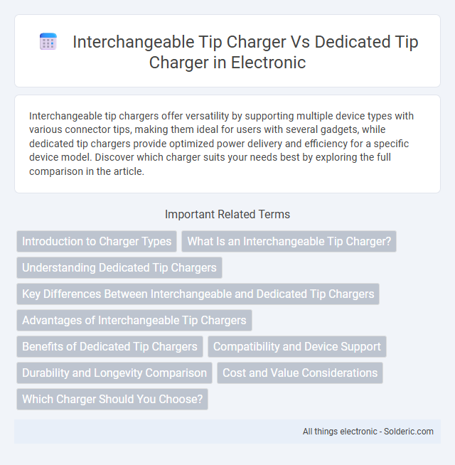 Dedicated tip charger vs Interchangeable tip charger - What is the difference?