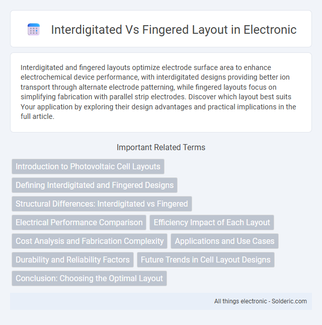 Fingered Layout vs Interdigitated Layout - What is the difference?