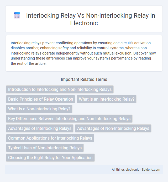 Interlocking Relay vs Non-Interlocking Relay - What is the difference?
