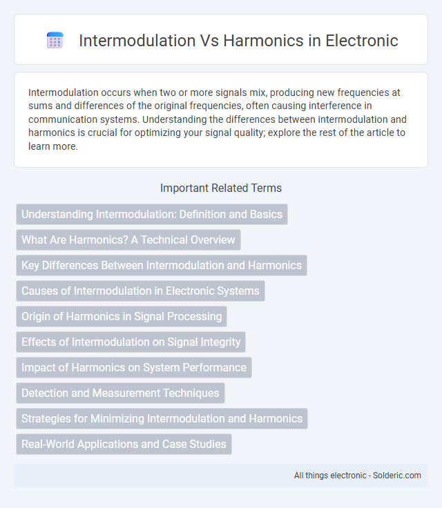Harmonics vs Intermodulation - What is the difference?