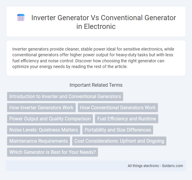 Conventional Generator vs Inverter Generator - What is the difference?