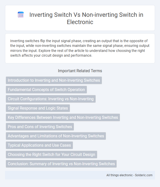 Non-inverting switch vs Inverting switch - What is the difference?
