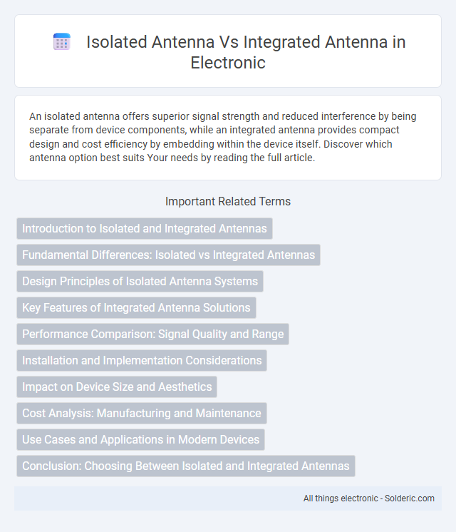 Integrated Antenna vs Isolated Antenna - What is the difference?