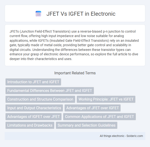 IGFET vs JFET - What is the difference?