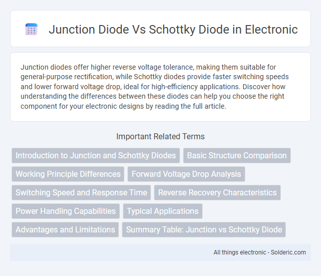 Junction Diode vs Schottky Diode - What is the difference?